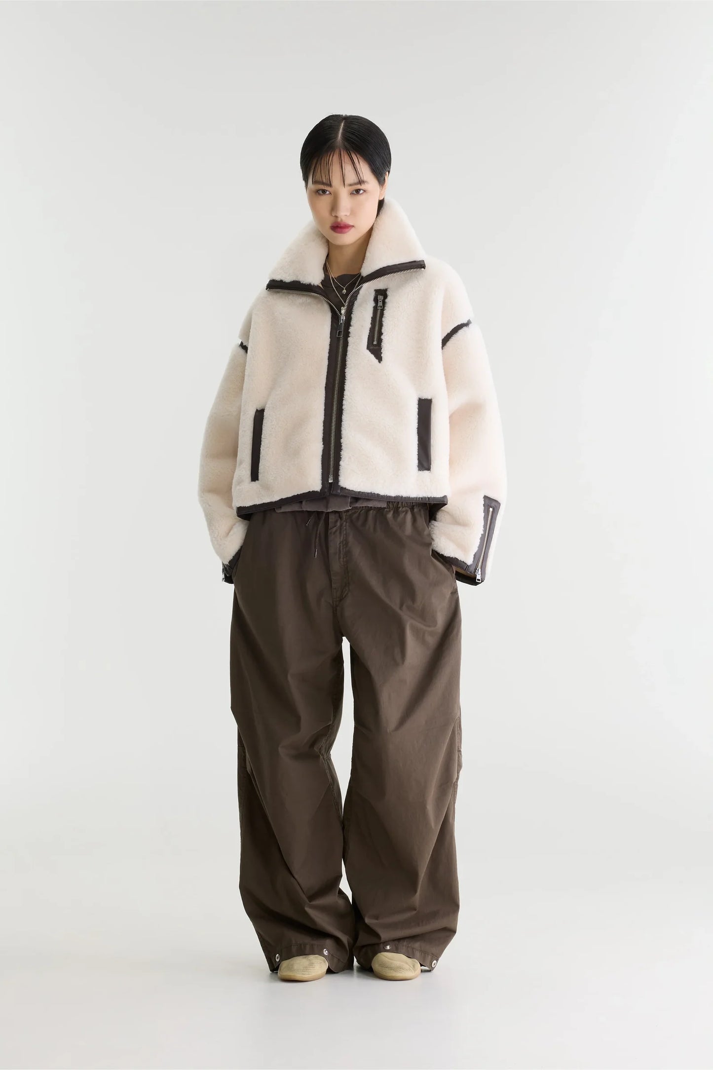 Veste JELATI écrue & bordeaux