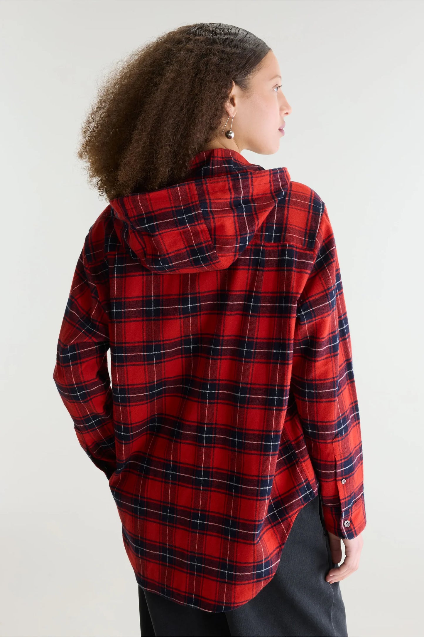 Chemise à capuche JANGLE à carreaux