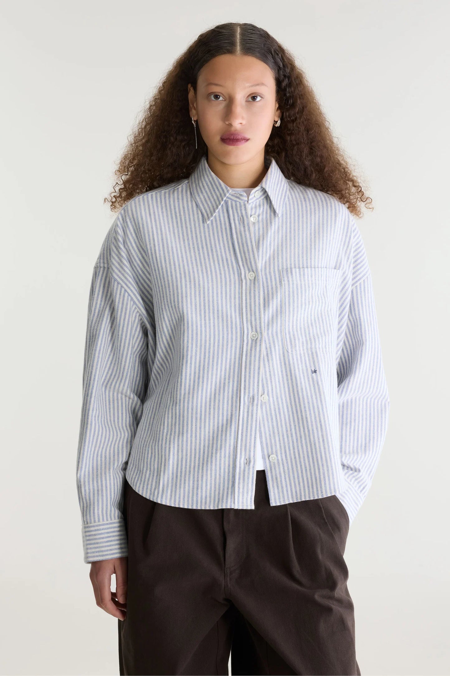 Chemise JAXIE lignée bleu&blanc