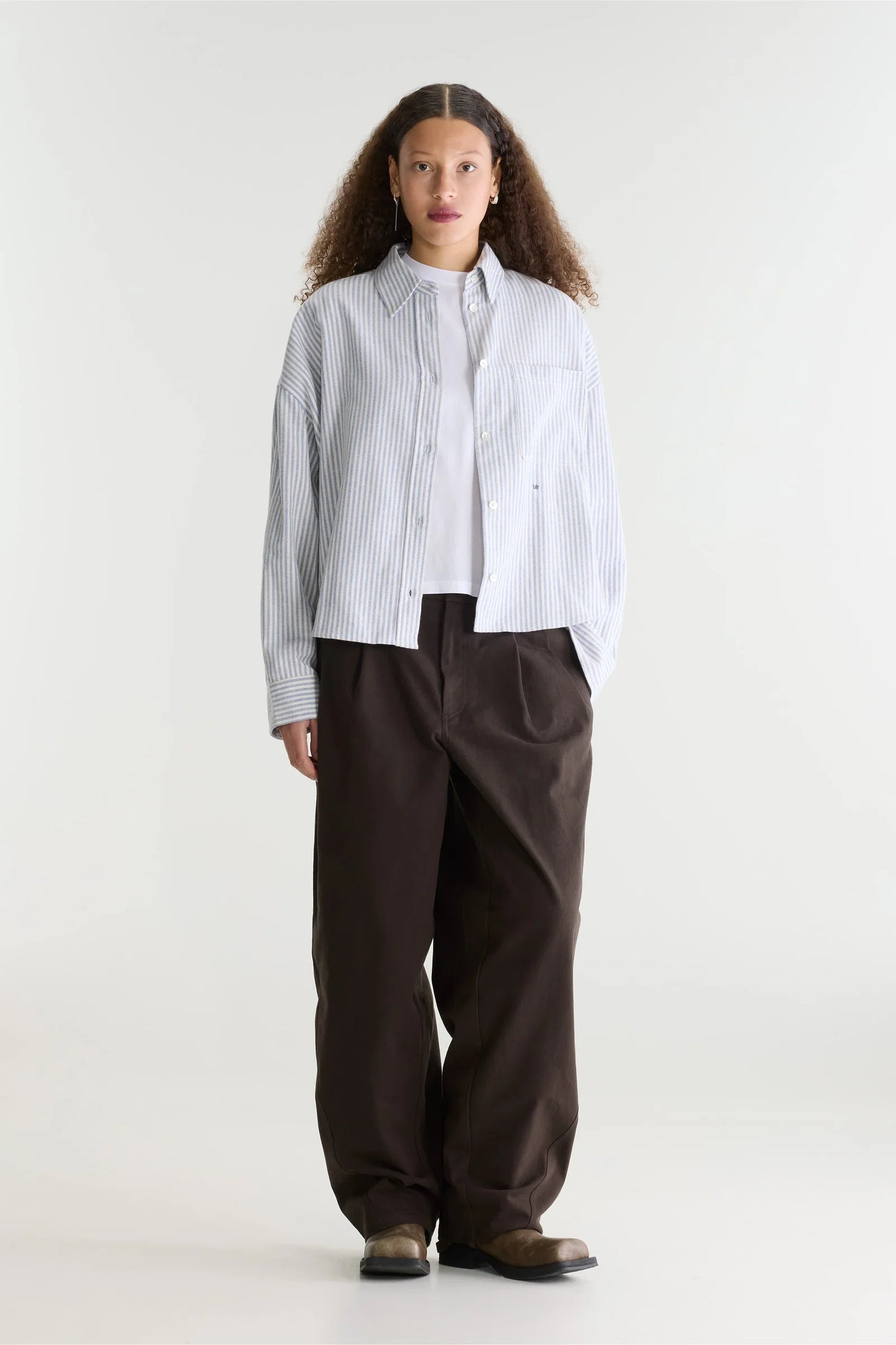 Chemise JAXIE lignée bleu&blanc