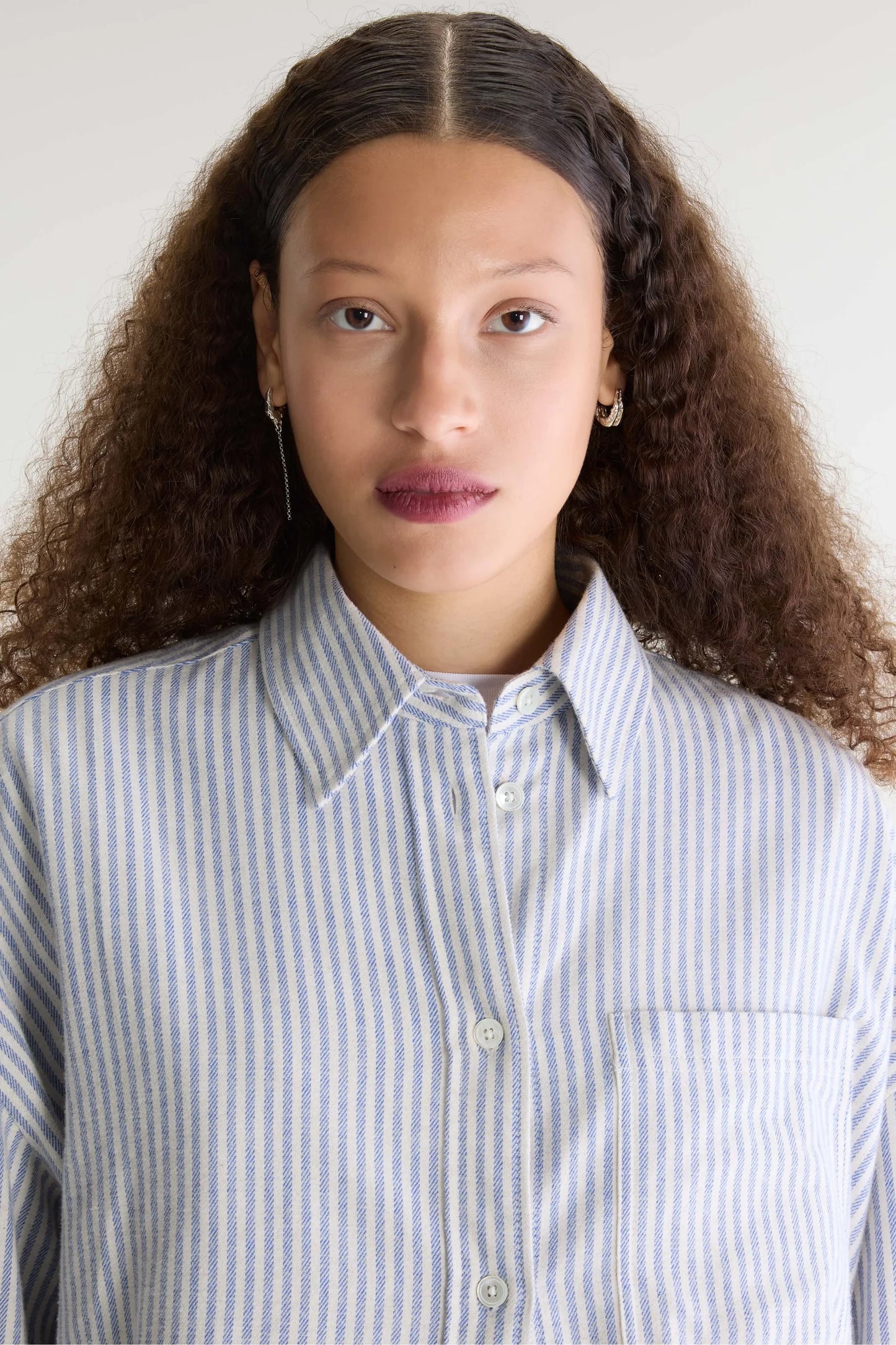 Chemise JAXIE lignée bleu&blanc